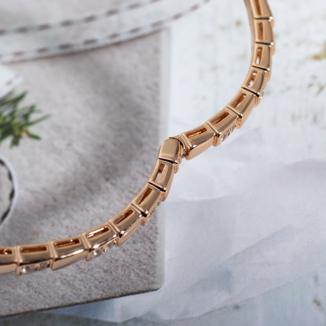 [Kincade Jewelrys]SERPENTI SMALL BRACELET PINK GOLD DIAMOND