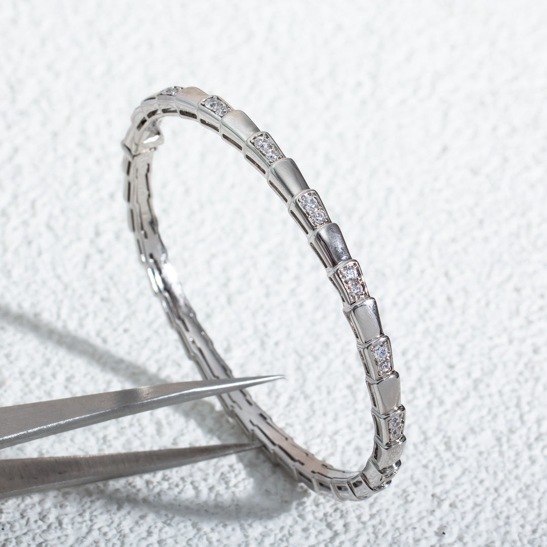 [Kincade Jewelrys]SERPENTI BRACELET SILVER DIAMOND