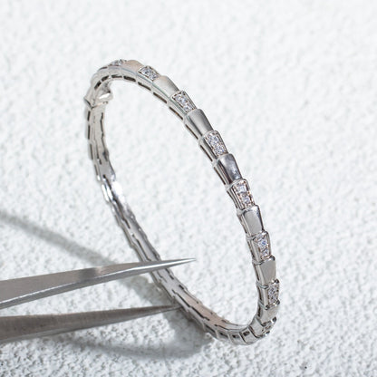 [Kincade Jewelrys]SERPENTI BRACELET SILVER DIAMOND