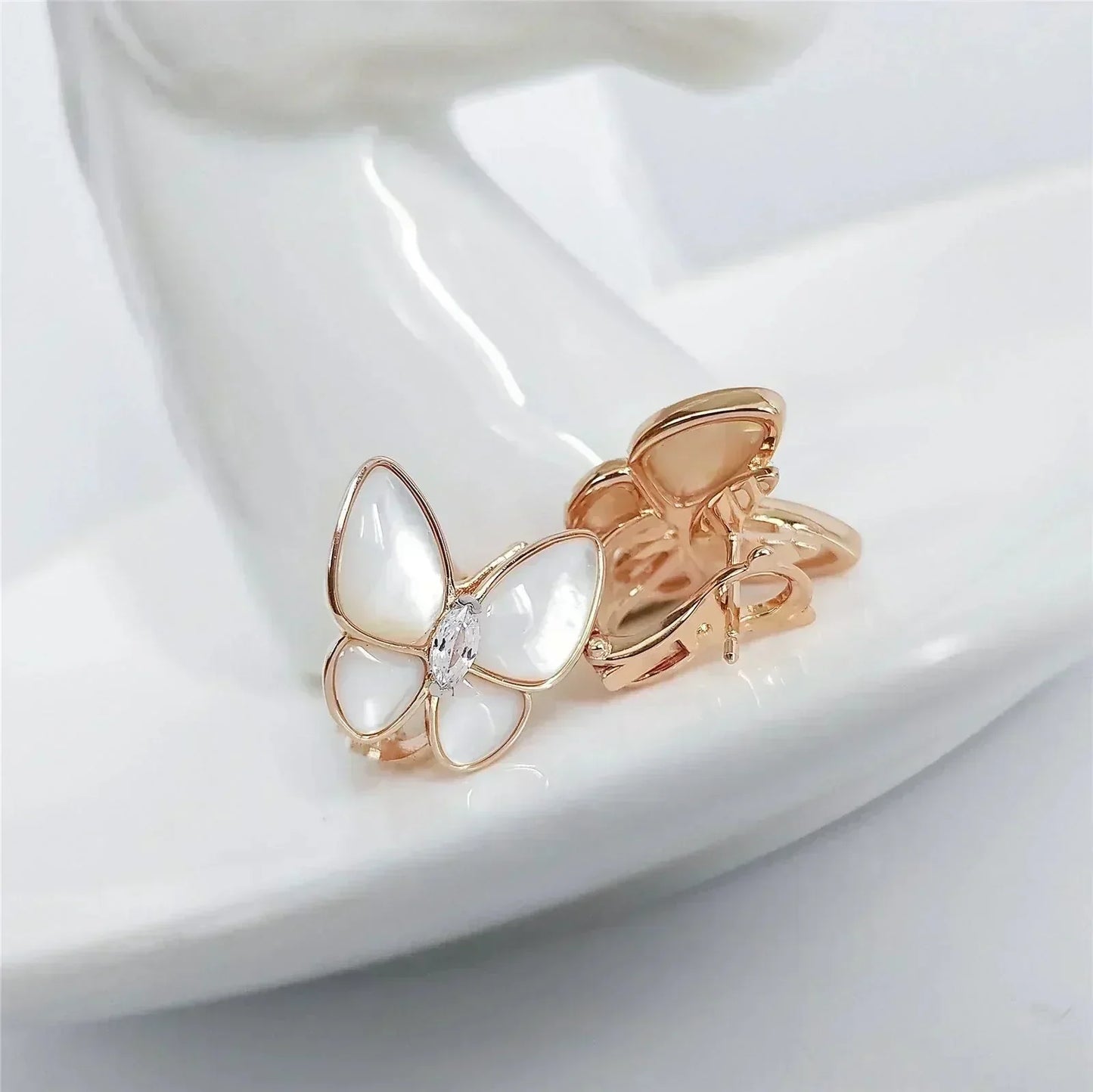 [Kincade Jewelrys]BUTTERFLY MOP DIAMOND EARRINGS