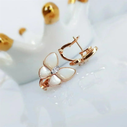 [Kincade Jewelrys]BUTTERFLY MOP DIAMOND EARRINGS