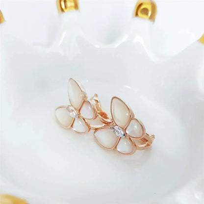 [Kincade Jewelrys]BUTTERFLY MOP DIAMOND EARRINGS