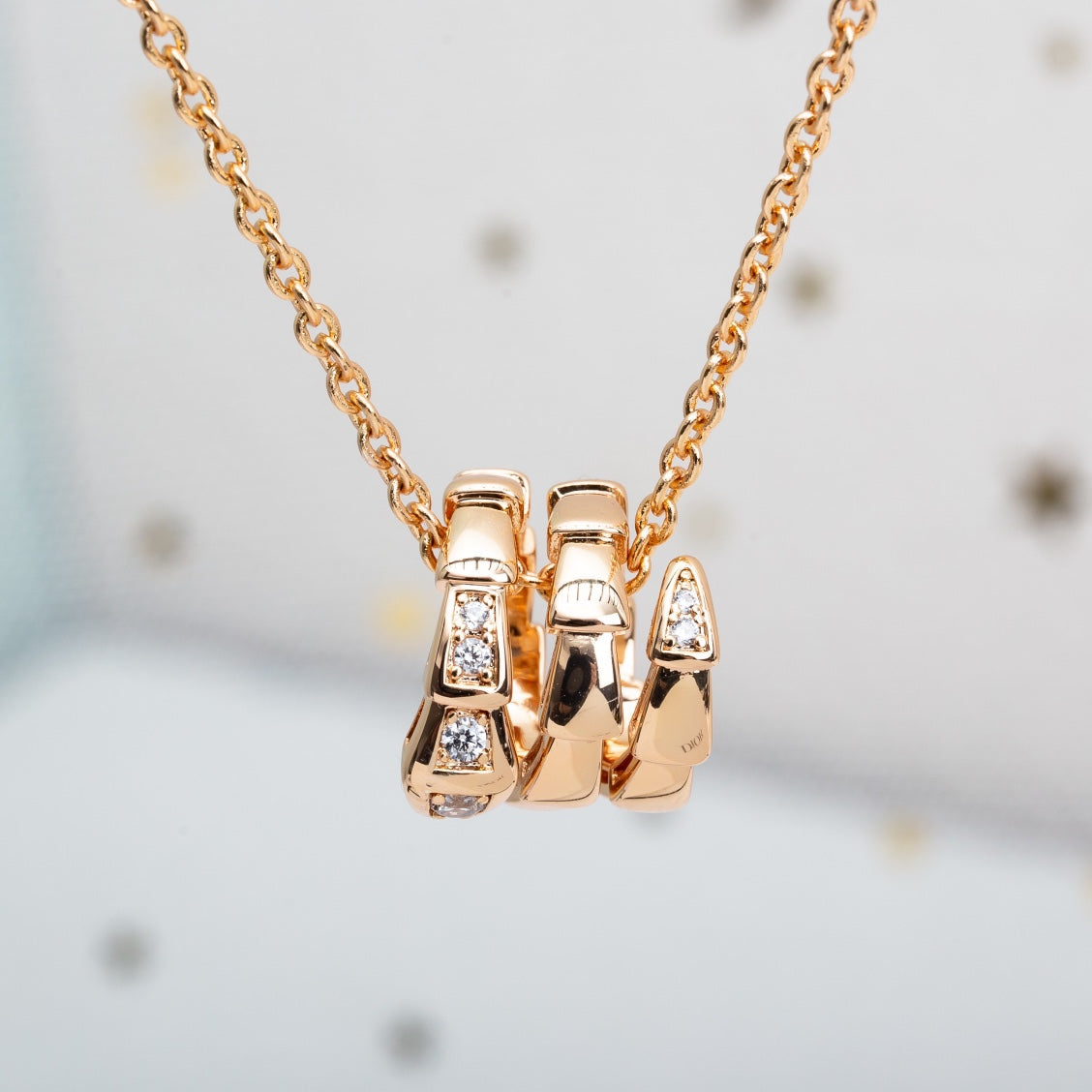 [Kincade Jewelrys] COLLIER SERPENTI EN OR ROSE ET DIAMANT