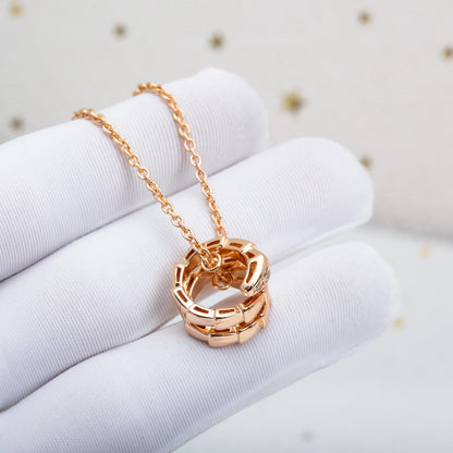 [Kincade Jewelrys] COLLIER SERPENTI EN OR ROSE ET DIAMANT