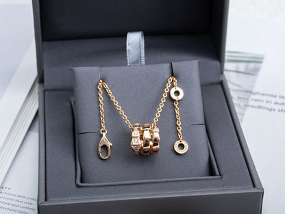 [Kincade Jewelrys] COLLIER SERPENTI EN OR ROSE ET DIAMANT