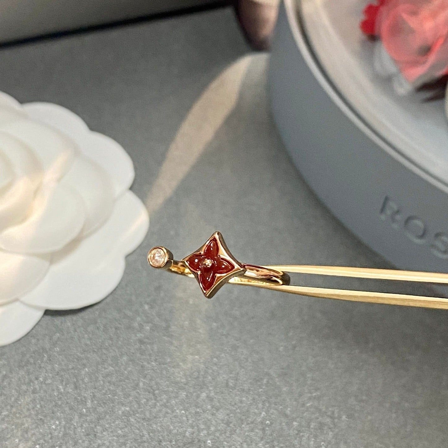 [Kincade Jewelrys]STAR 1 DIAMOND OPEN RING