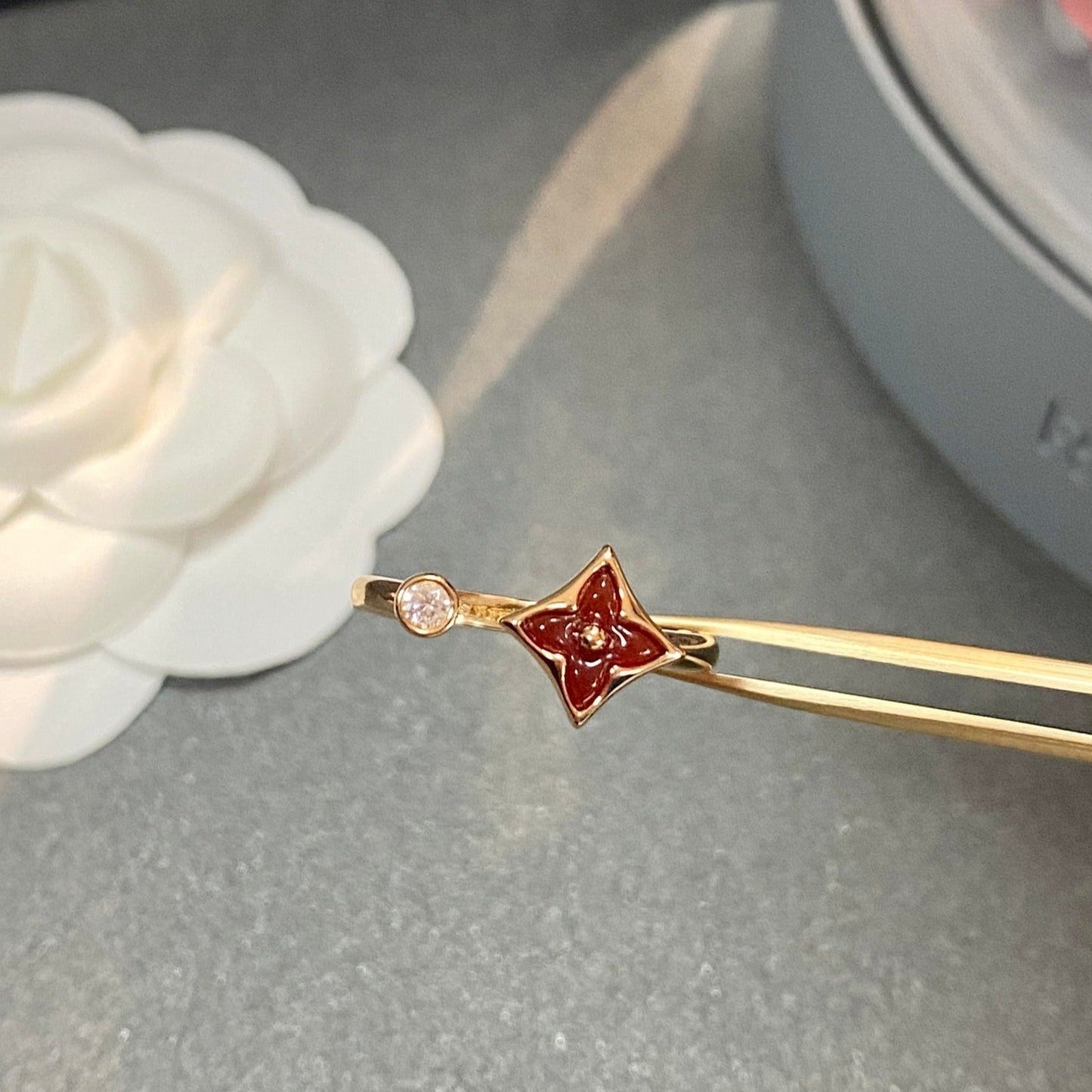 [Kincade Jewelrys]STAR 1 DIAMOND OPEN RING