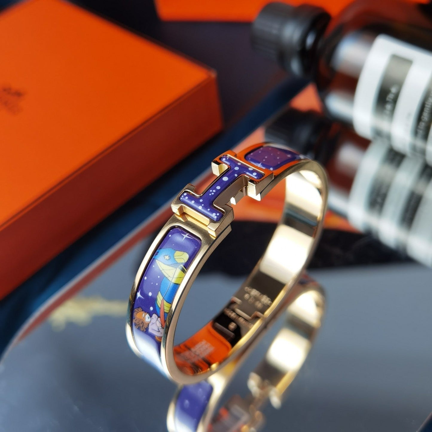 [Kincade Jewelrys]H STAR AND MOON BRACELET 12MM