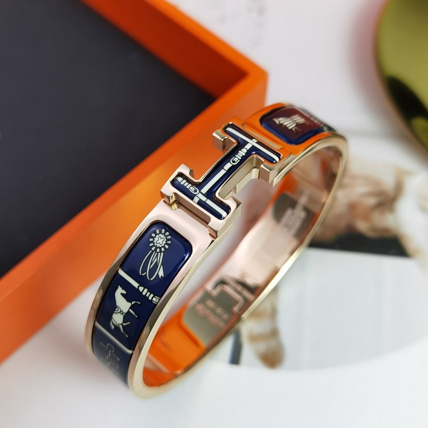[Kincade Jewelrys] BRACELET H COUVERTURES BLEU FONCÉ