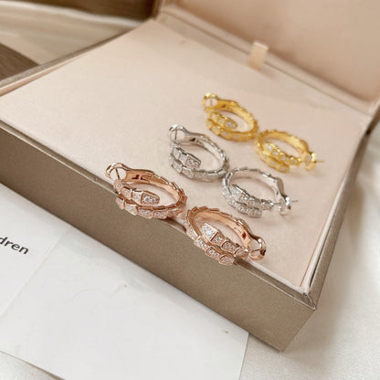 [Kincade Jewelrys]SERPENTI EARRINGS DIAMOND