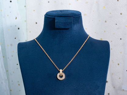 [Kincade Jewelrys] COLLIER GARI OR ROSE DIAMANT