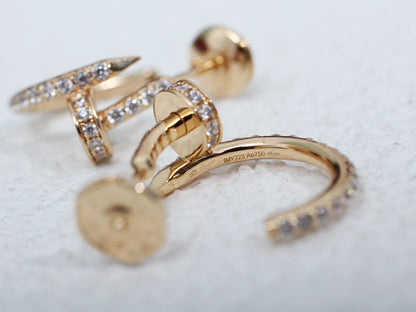 [Kincade Jewelrys]JUSTE EARRINGS 12.75MM PINK GOLD DIAMOND