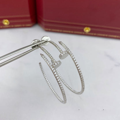 [Kincade Jewelrys]JUSTE EARRINGS FULL DIAMONDS 1.8MM