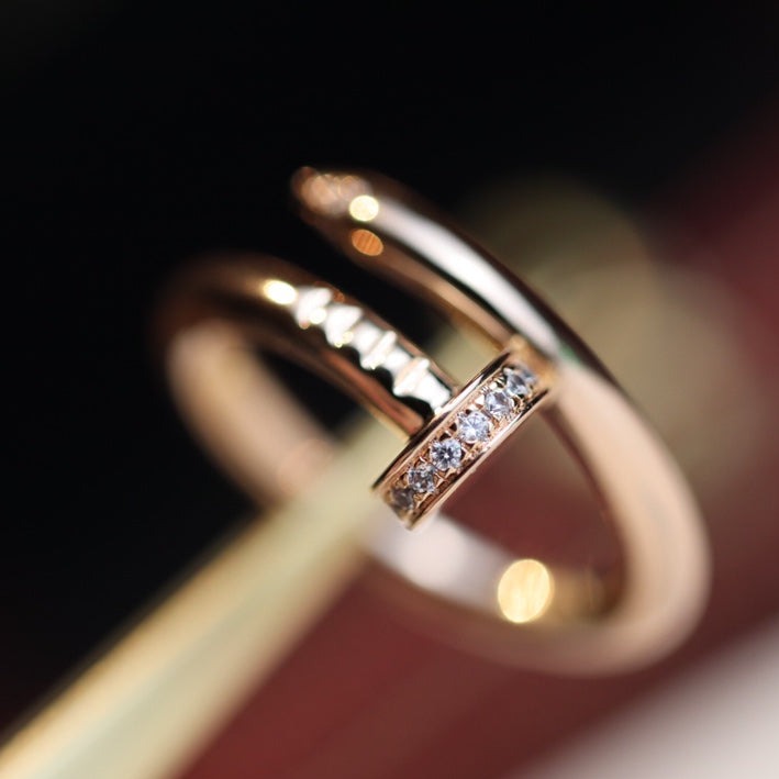 [Kincade Jewelrys]JUSTE RING 2.65MM PINK GOLD DIAMOND