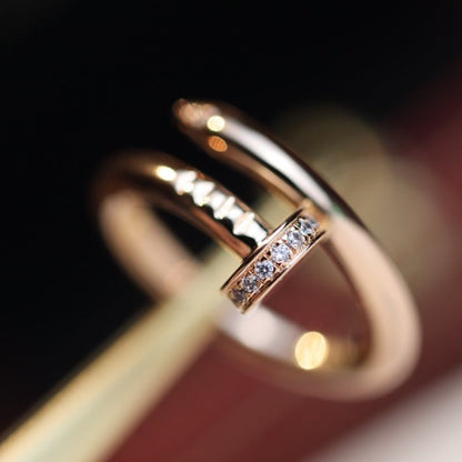[Kincade Jewelrys]JUSTE RING 2.65MM PINK GOLD DIAMOND