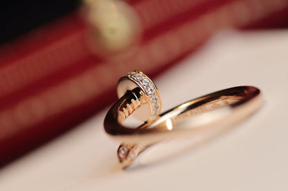 [Kincade Jewelrys]JUSTE RING 2.65MM PINK GOLD DIAMOND