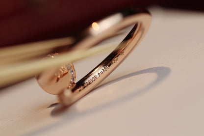 [Kincade Jewelrys]JUSTE RING 2.65MM PINK GOLD DIAMOND