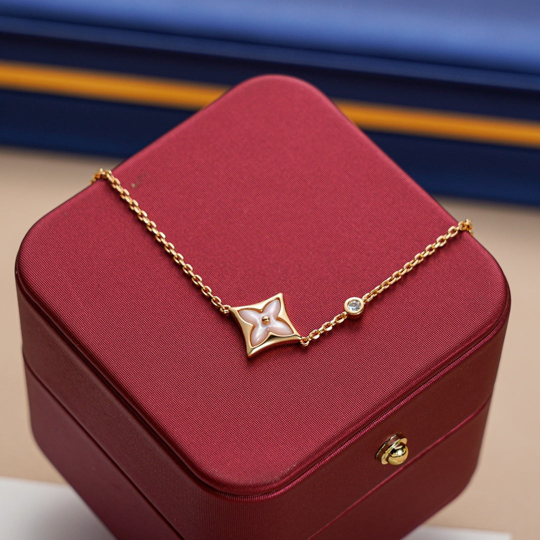 [Kincade Jewelrys]STAR 1 DIAMOND PINK GOLD BRACELET