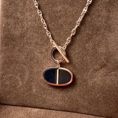 [Kincade Jewelrys]CHAINE VERSO BLACK CERAMIC NECKLACE