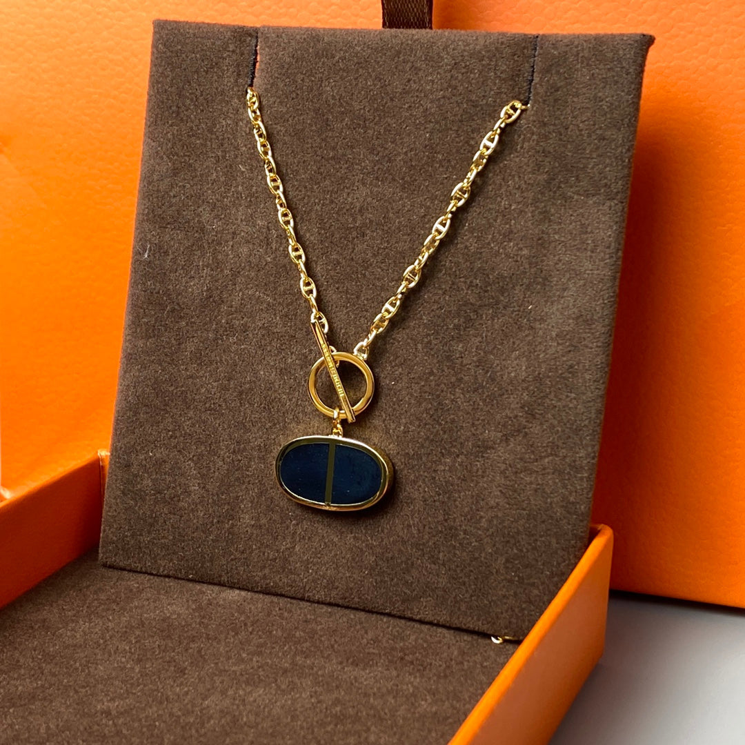 [Kincade Jewelrys]CHAINE VERSO BLACK CERAMIC NECKLACE