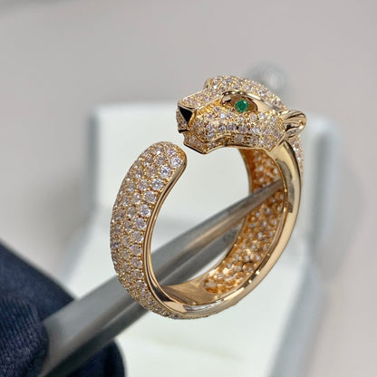 [Kincade Jewelrys]PANTHERE PINK GOLD DIAMOND RING