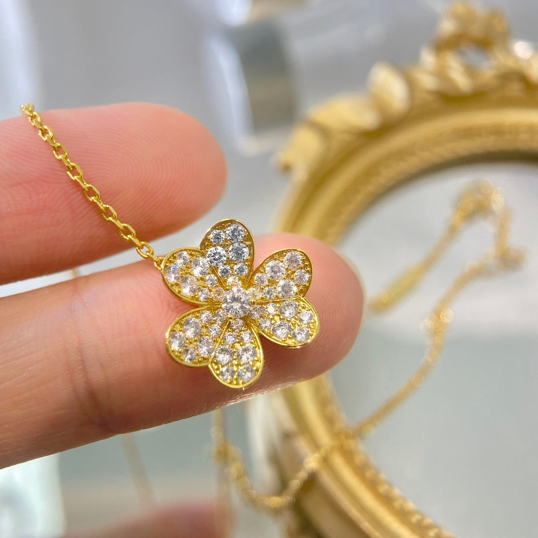 [Kincade Jewelrys] COLLIER FLEUR DIAMANT