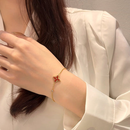 [Kincade Jewelrys]COLOR STAR CARNELIAN PINK GOLD DIAMOND BRACELET