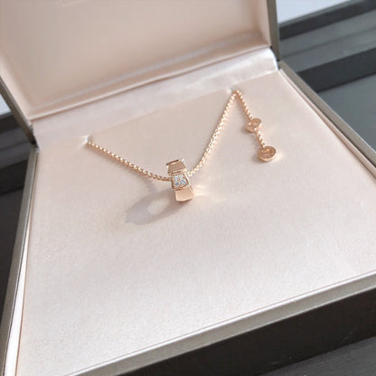[Kincade Jewelrys]SERPENTI PEDANT DIAMOND PINK GOLD NECKLACE