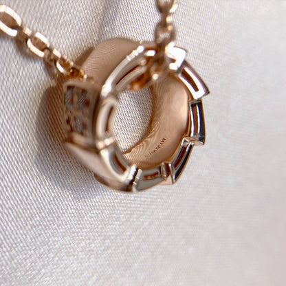 [Kincade Jewelrys]SERPENTI PEDANT DIAMOND PINK GOLD NECKLACE