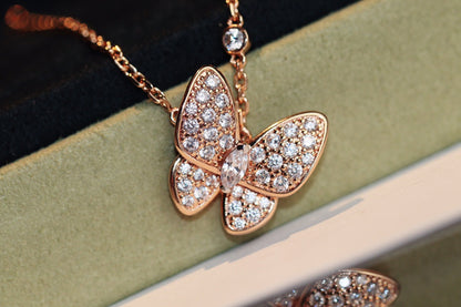 [Kincade Jewelrys] COLLIER PAPILLON EN DIAMANT