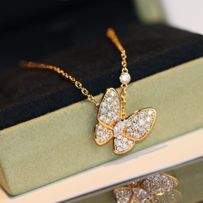 [Kincade Jewelrys] COLLIER PAPILLON EN DIAMANT