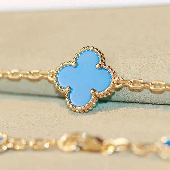 [Kincade Jewelrys]CLOVER 20 MOTIFS TURQUOISE GOLD