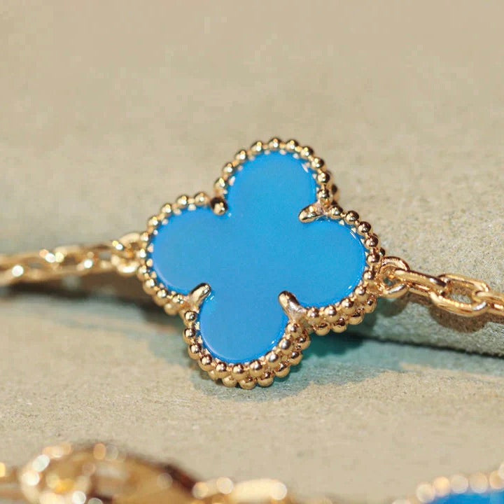 [Kincade Jewelrys]CLOVER 20 MOTIFS TURQUOISE GOLD