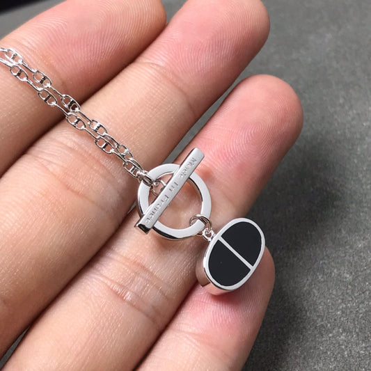 [Kincade Jewelrys]CHAINE VERSO BLACK CERAMIC  NECKLACE