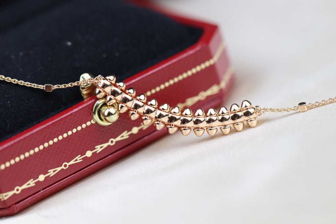 [Kincade Jewelrys]CLASH PINK GOLD NECKLACE