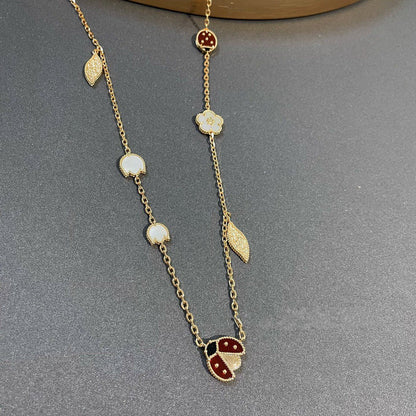 [Kincade Jewelrys]LUCKY SPRING 15 MOTIFS GOLD NECKLACE