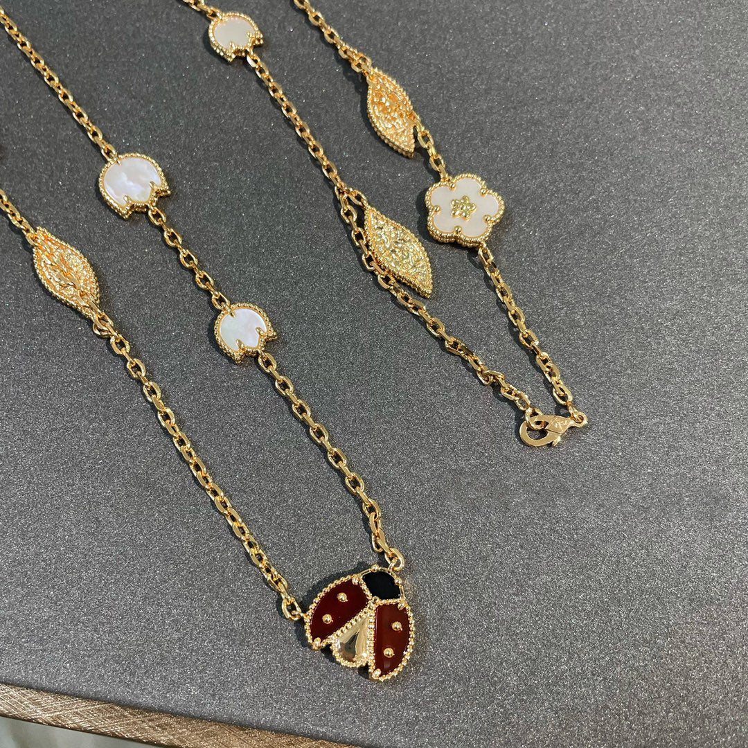 [Kincade Jewelrys]LUCKY SPRING 15 MOTIFS GOLD NECKLACE