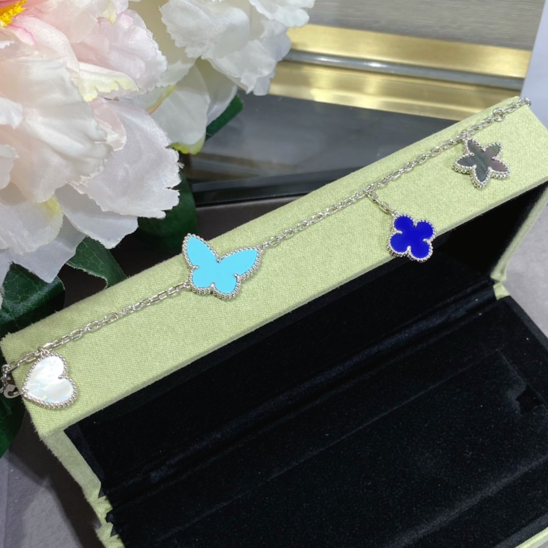 [Kincade Jewelrys]LUCKY SPRING SILVER BRACELET 4 MOTIF