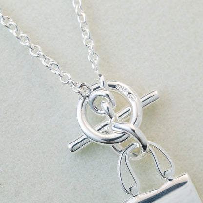 [Kincade Jewelrys]POP H PEDANT SILVER NECKLACE