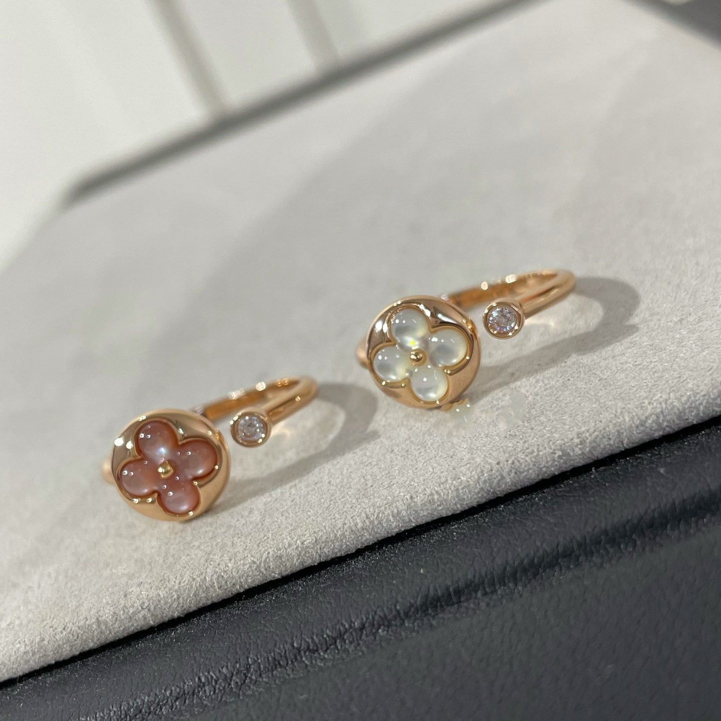 [Kincade Jewelrys]SUN 1 DIAMOND PINK MOP RING