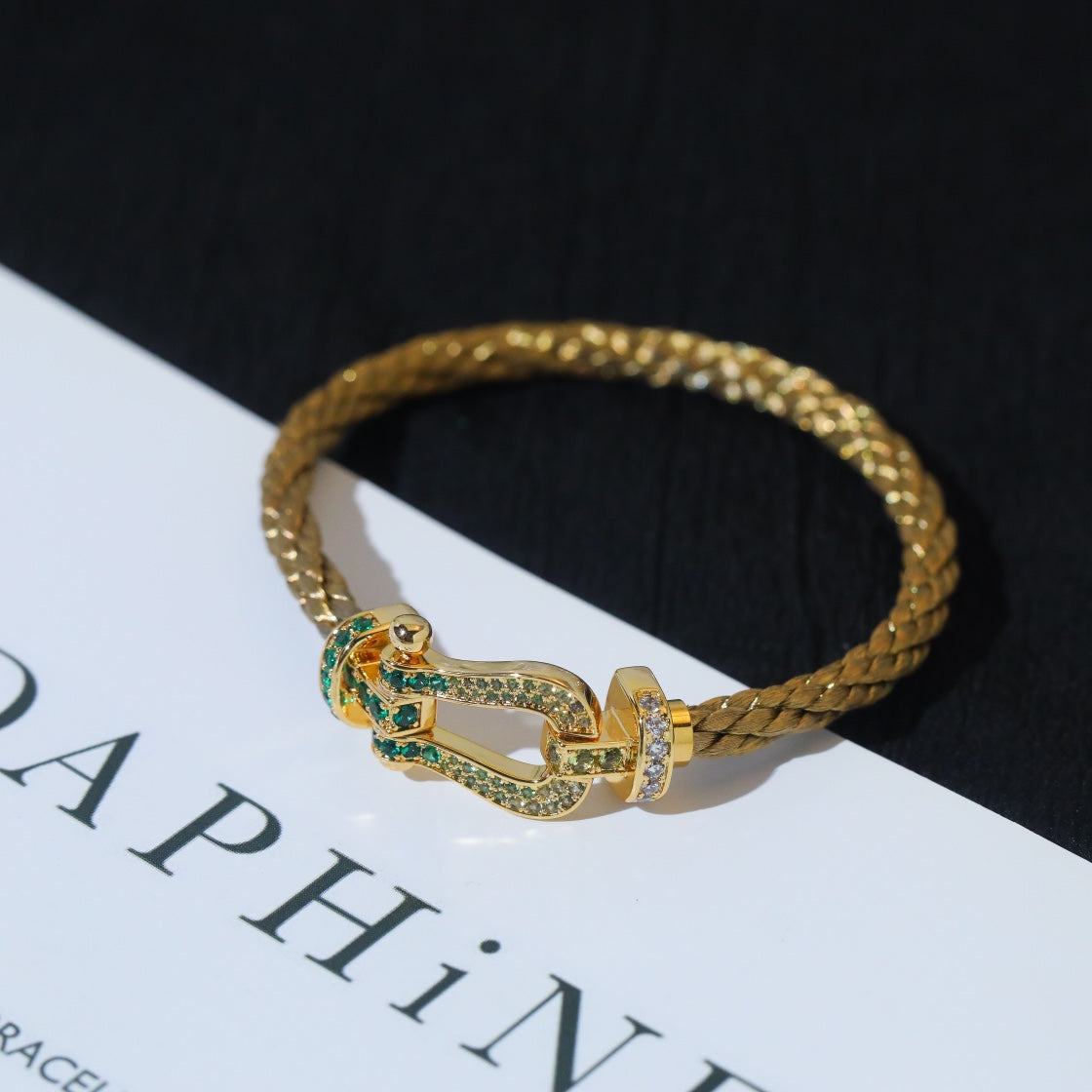 [Kincade Jewelrys]FORCE 10 GOLD GREEN DIAMOND PAVED