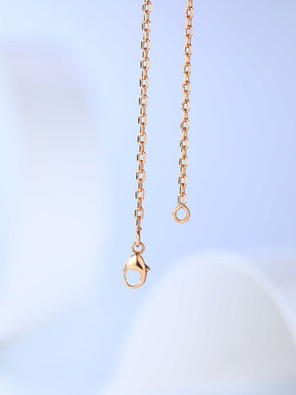 [Kincade Jewelrys]H CAGE PINK GOLD NECKLACE