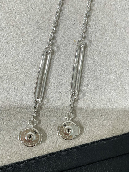 [Kincade Jewelrys]CHAINE CHAOS DIAMOND DROP EARRINGS