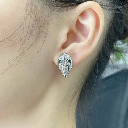[Kincade Jewelrys]SERPENT DIAMOND STUD EARRINGS