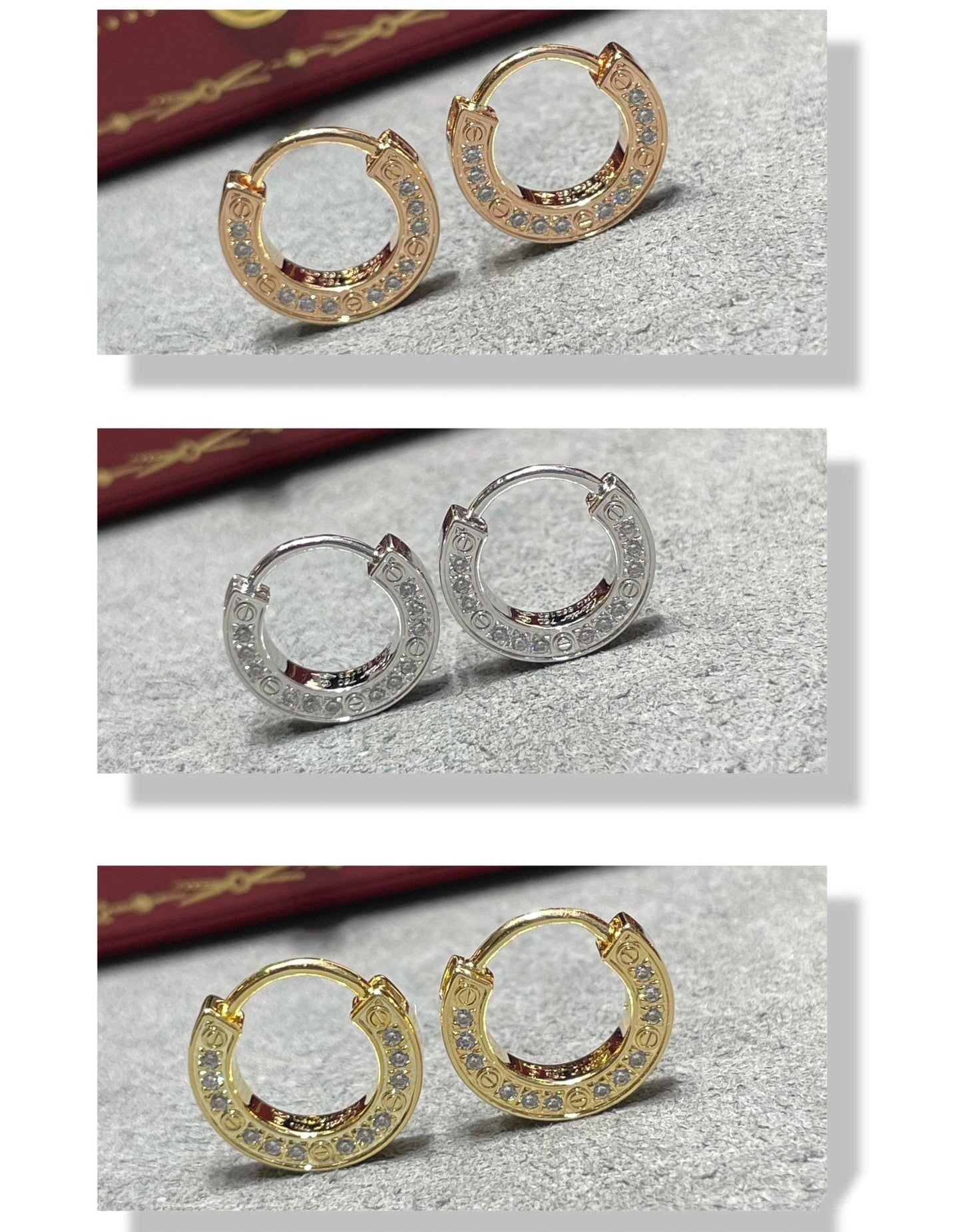 [Kincade Jewelrys]LOVE DIAMOND EARRINGS