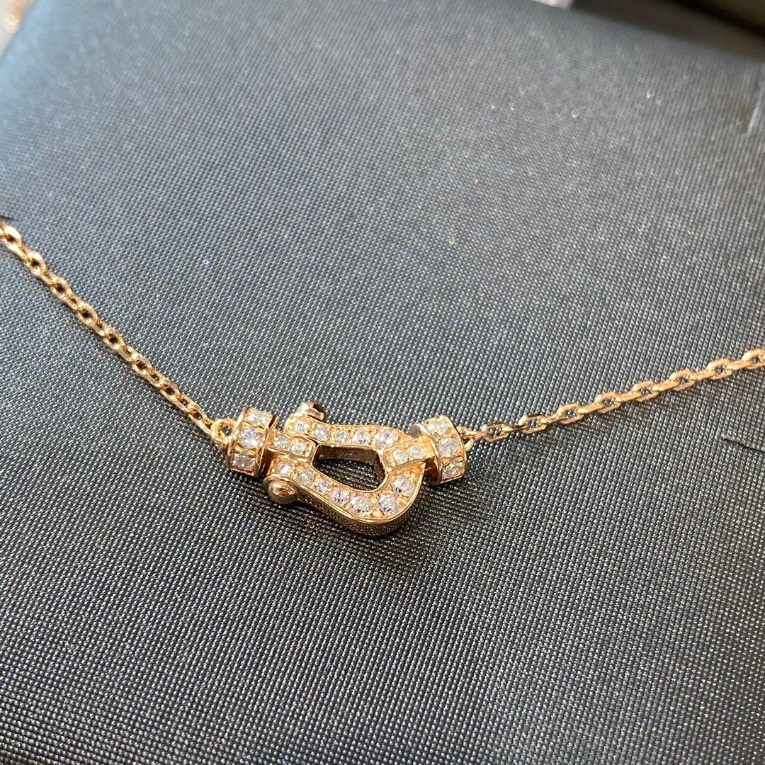 [Kincade Jewelrys]FORCE 10 DIAMOND PINK GOLD NECKLACE MINI MODEL