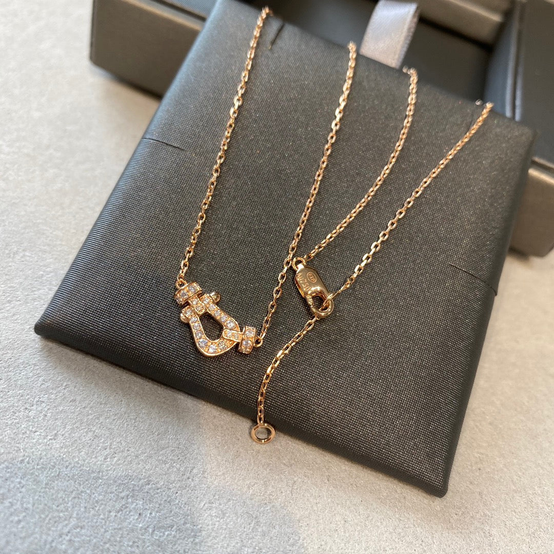 [Kincade Jewelrys]FORCE 10 DIAMOND PINK GOLD NECKLACE MINI MODEL