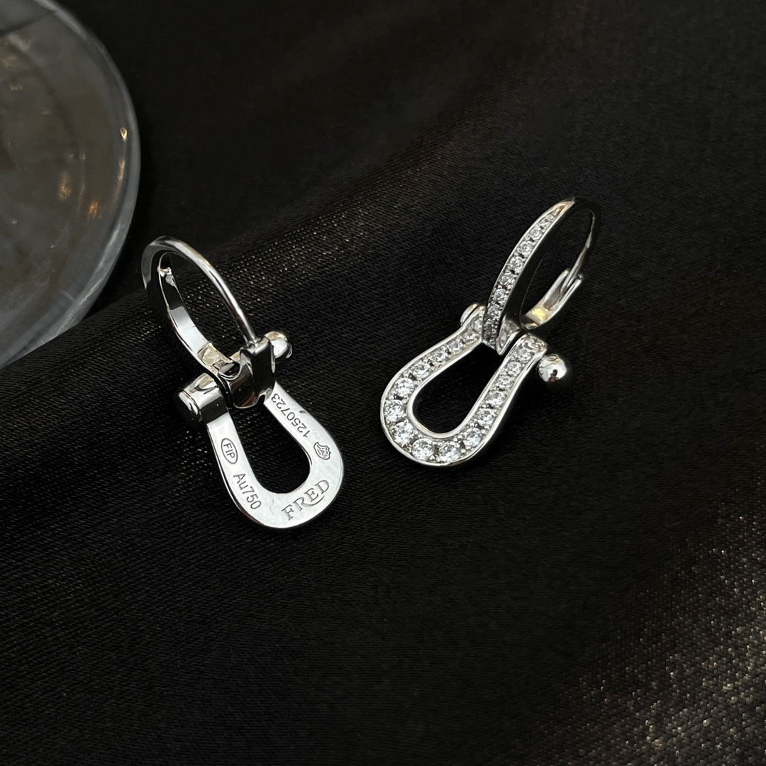 [Kincade Jewelrys]FORCE 10 FULL DIAMOND DROP EARRINGS MEDIUM MODEL