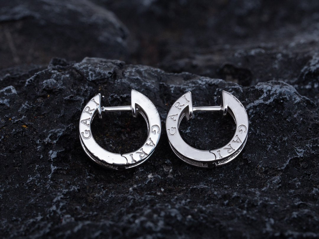 [Kincade Jewelrys]ZERO 1 MINI SILVER DIAMOND EARRINGS