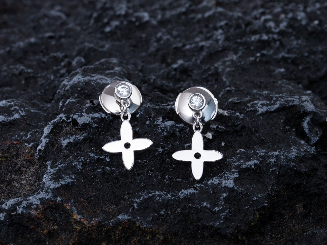 [Kincade Jewelrys]VIDYLLE SILVER DIAMOND MINI DROP EARRINGS